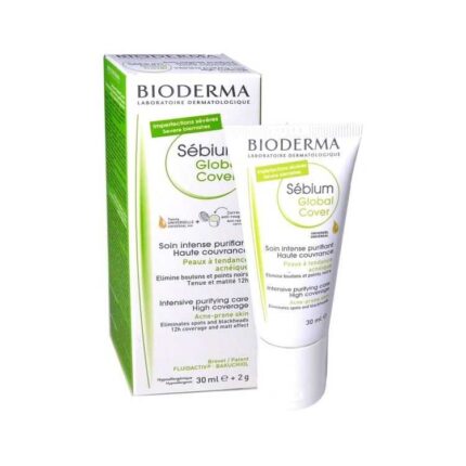 BIODERMA SEBIUM GLOBAL COVER SOIN INTENSE PURIFIANT TEINTE UNIVERSELLE 30 ML