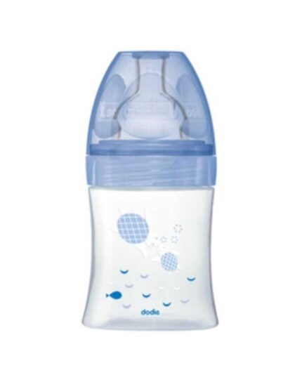 DODIE BIBERON ANTI COLIQUE TETINE PLATE 150ML MER 0-6 MOIS