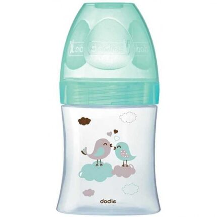 DODIE BIBERON ANTI COLIQUE TETINE RONDE 3 VITESSES 150 ML VERRE 0-6 MOIS