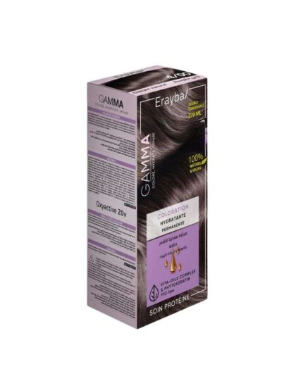 ERAYBA GAMMA COLORATION HYDRATANTE PERMANENTE N6-10 BLOND FONCE CENDRE