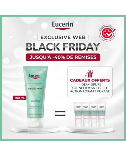 EUCERIN OFFRE WEB DERMOPURE GOMMAGE 100 ML + 4 GELS NETTOYANTS DERMOPURE OFFERTS