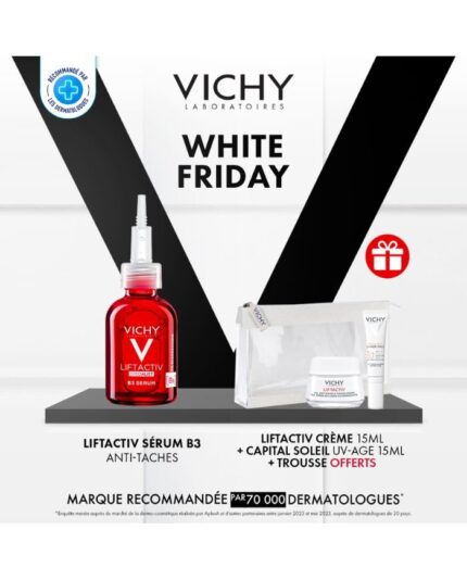VICHY OFFRE WEB LIFTACTIV SPECIALIST B3 SERUM 30 ML+ LIFTACTIV CREME 15ML +CAPITAL SOLEIL 15 ML +TROUSSE OFFERTS